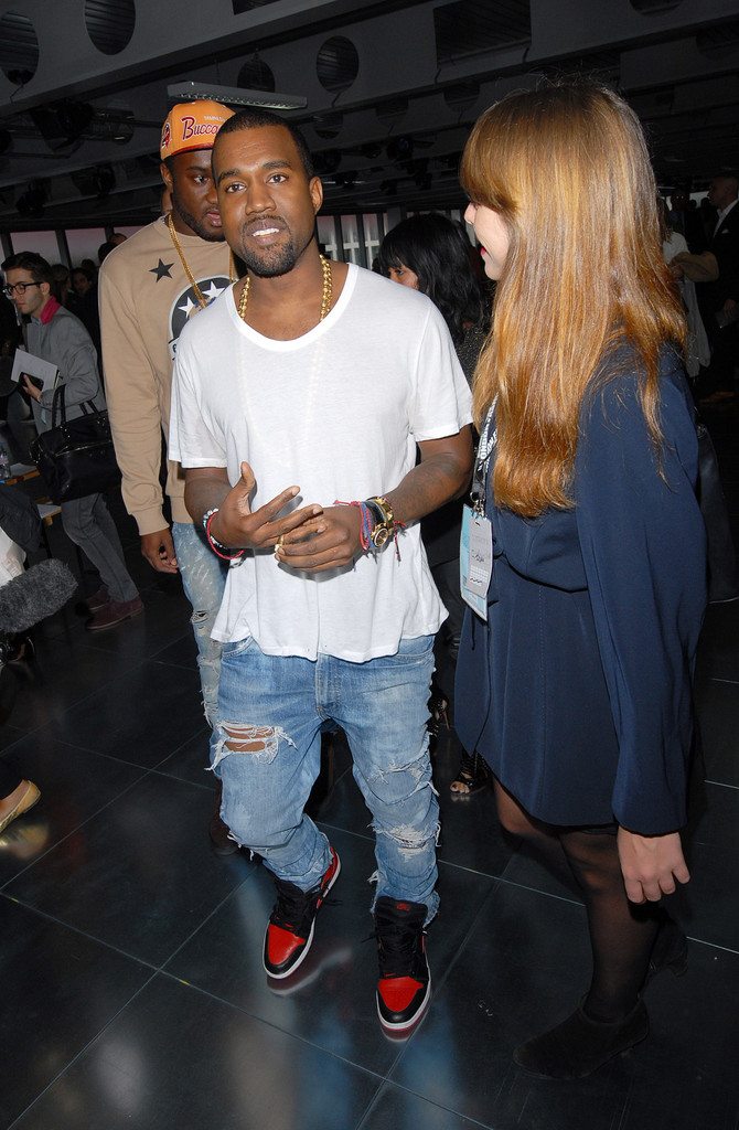 Kanye West Wearing Air Jordans 