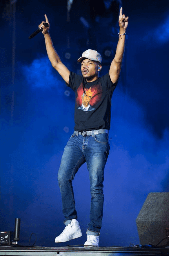 Chance the Rapper in the Nike Air Force 1 High 