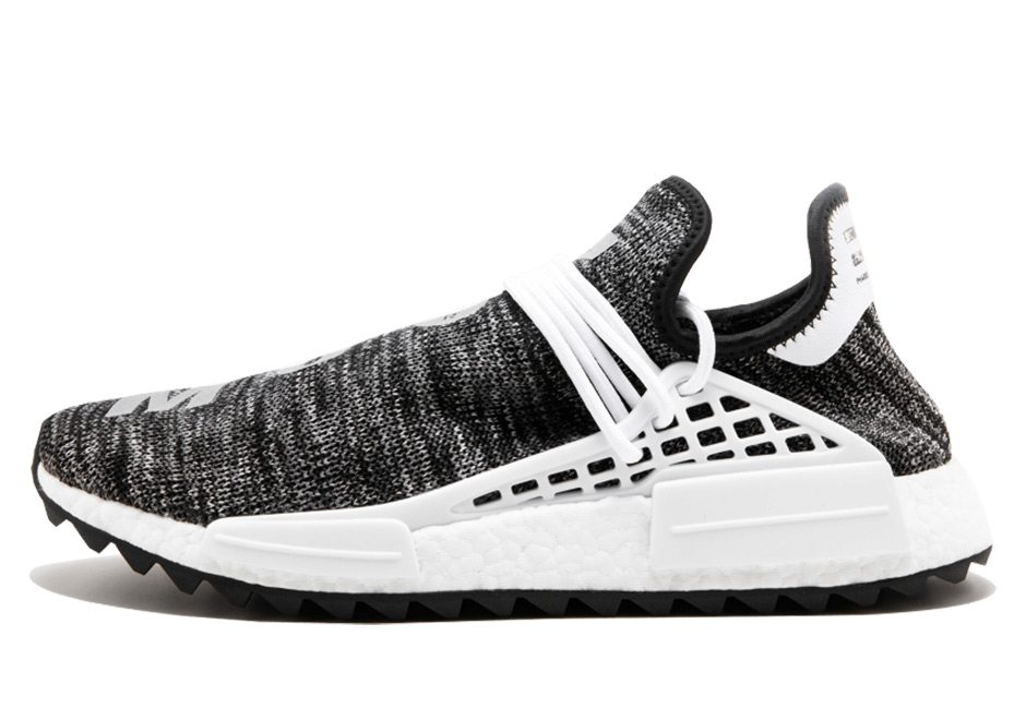 nmd human race black and white