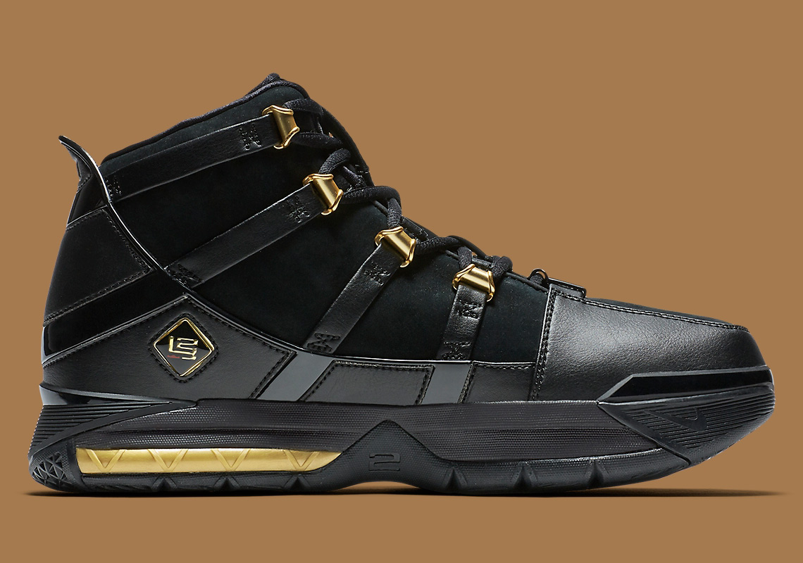 lebron 3 shoes black and gold