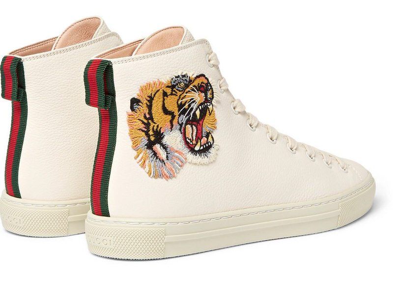 Gucci Major Appliquéd High-Top Sneakers Available | Nice