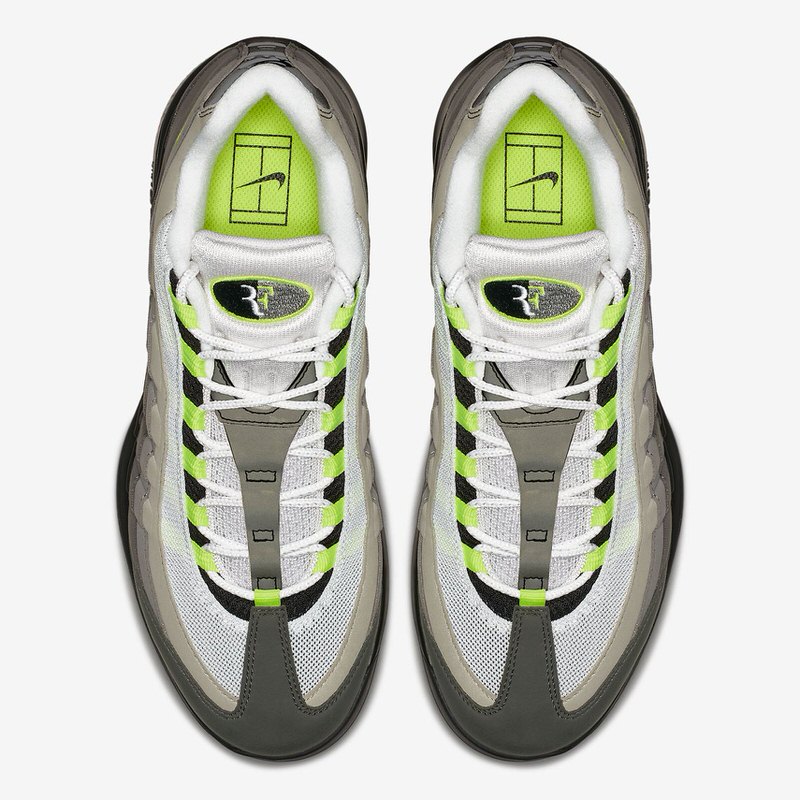 NikeCourt Vapor RF x cheap nike huarache shoes china made black "Neon"