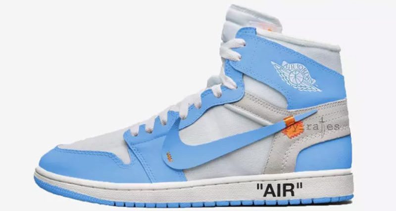 blue and white off white 1s