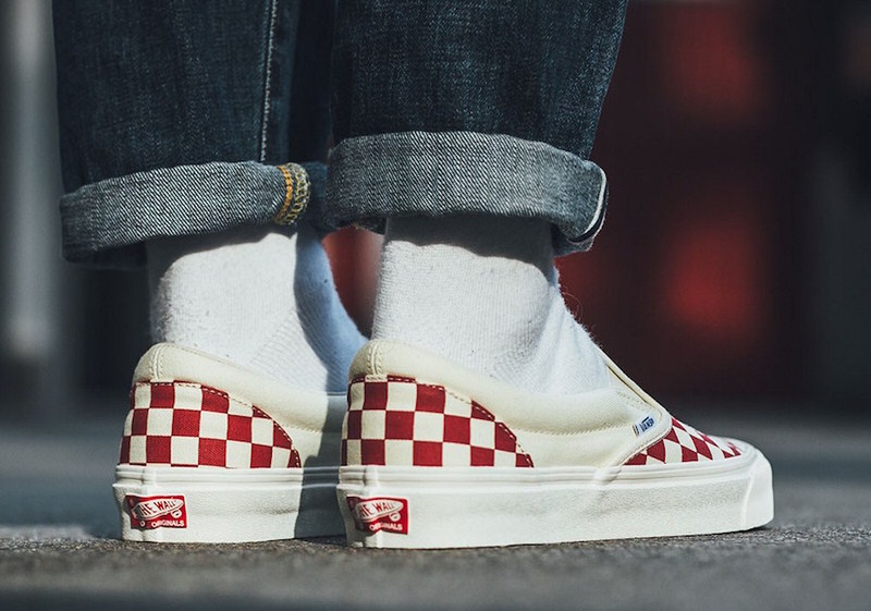 red checkered classic vans