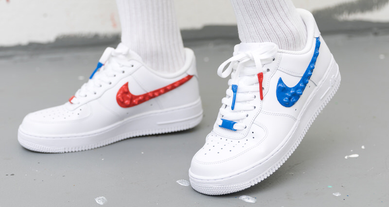 nike air force 1 dripping swoosh