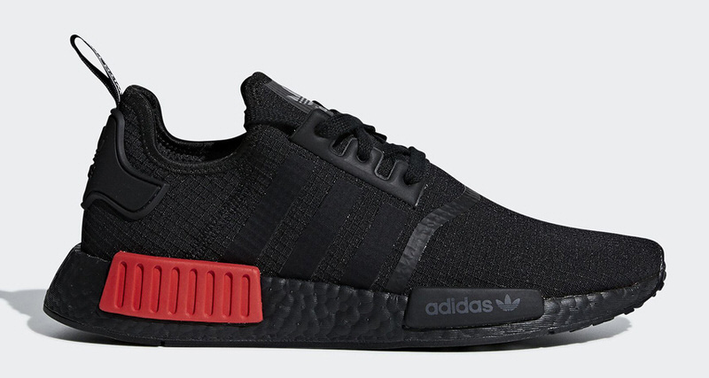 nmd r1 black and red