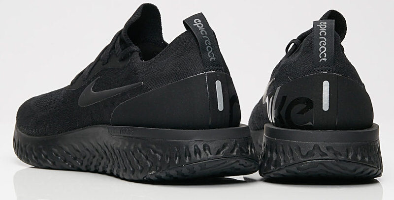 nike epic react triple black