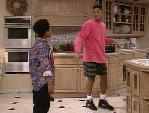 fresh prince wearing jordans