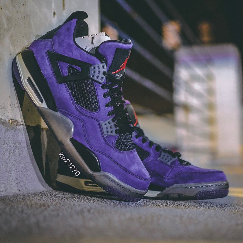 travis scott shoes purple