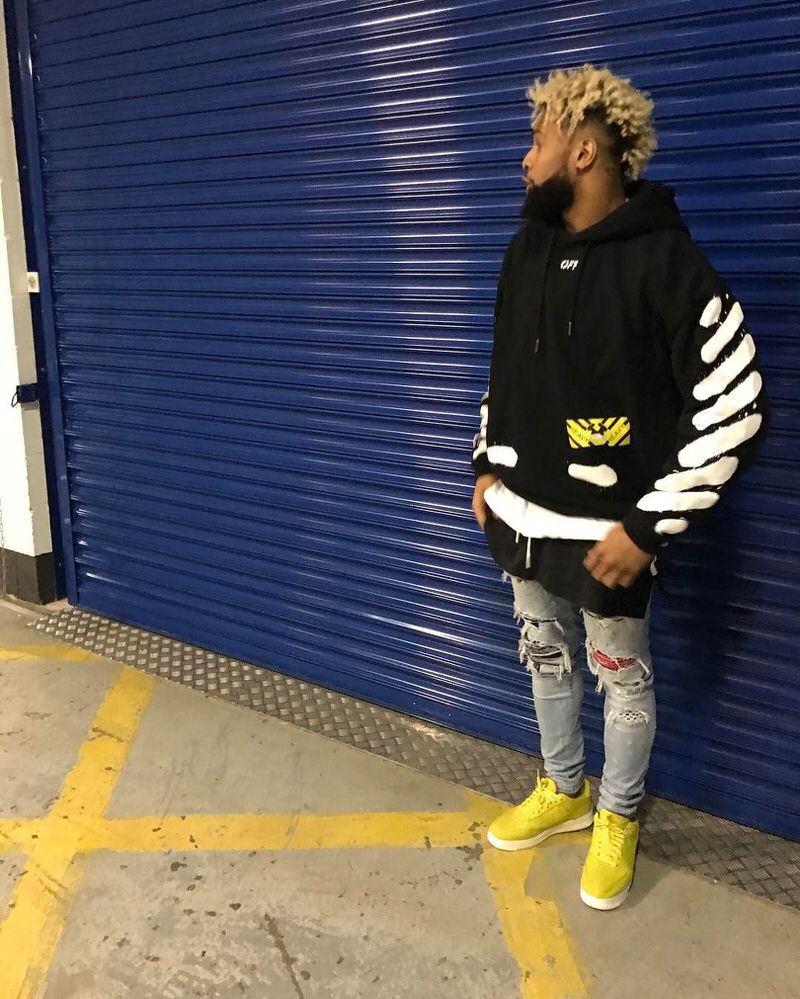 Odell Beckham Jr. Wears Louis Vuitton x Supreme and Off-White x