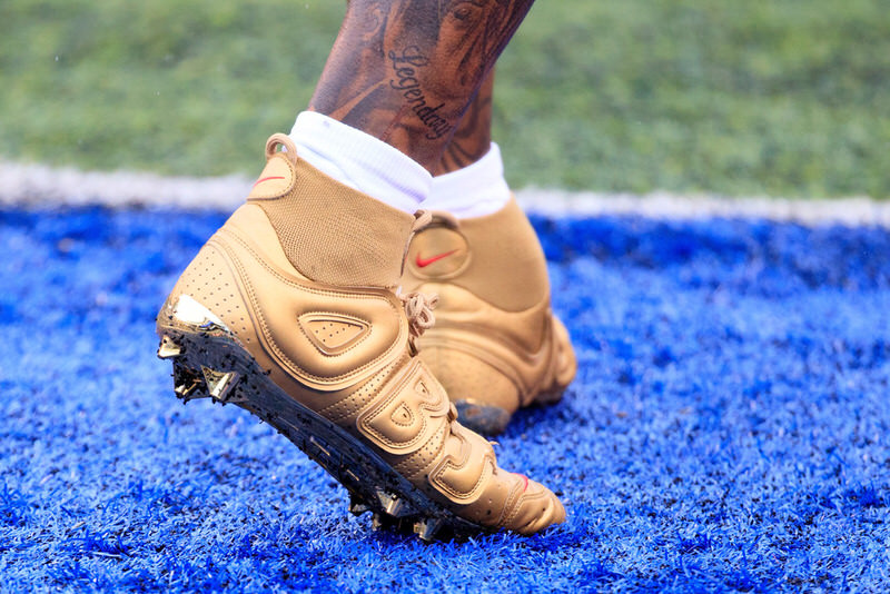 Odell Beckham Jr. Has Supreme Uptempo Inspired Nike Cleats for