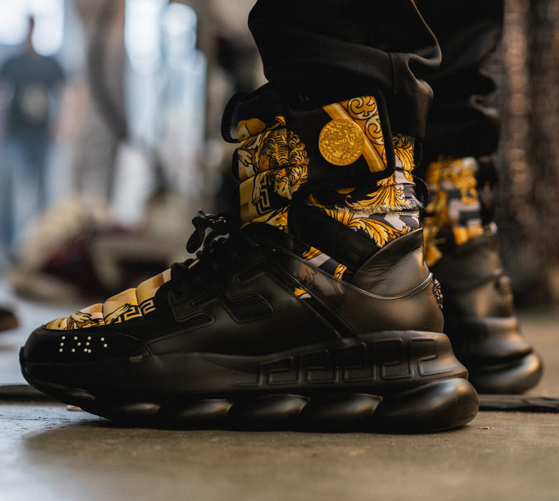 There's a High Top 2 Chainz x Versace Chain Reaction