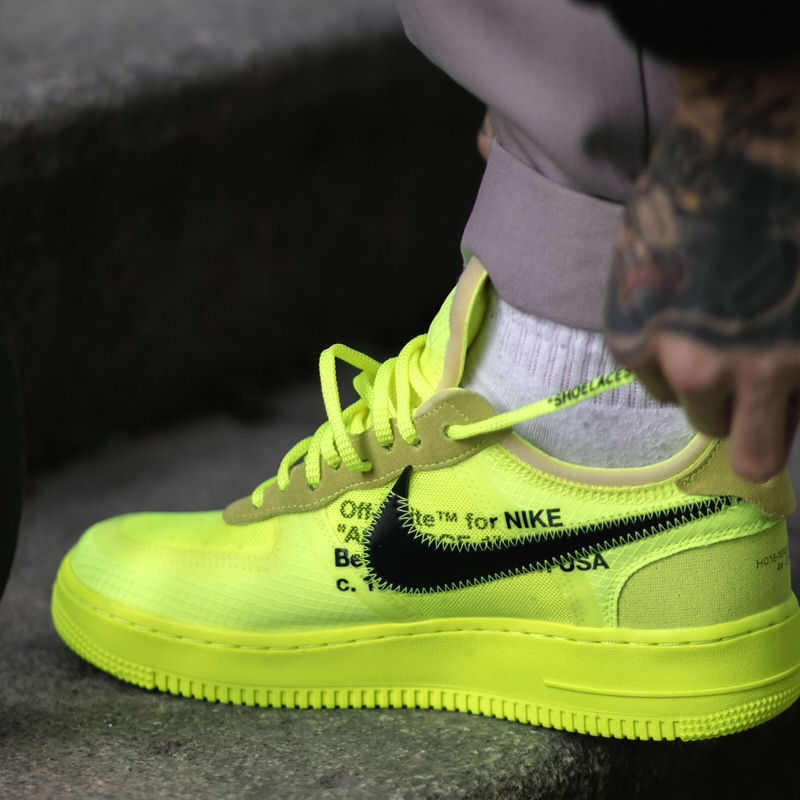 off white air force 1 volt on feet