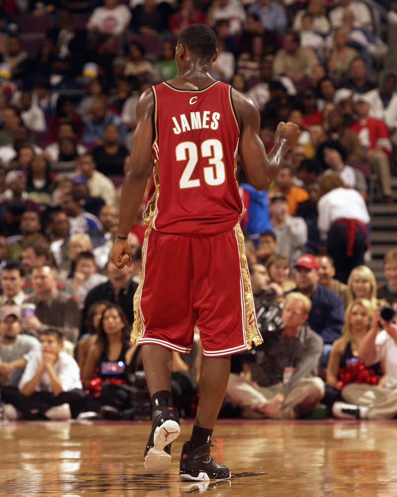 A History of LeBron James Wearing Air Jordans