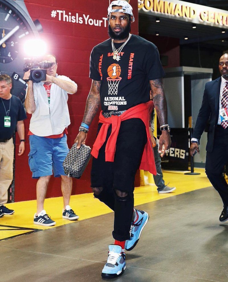 LeBron James Wearing Air Jordans 