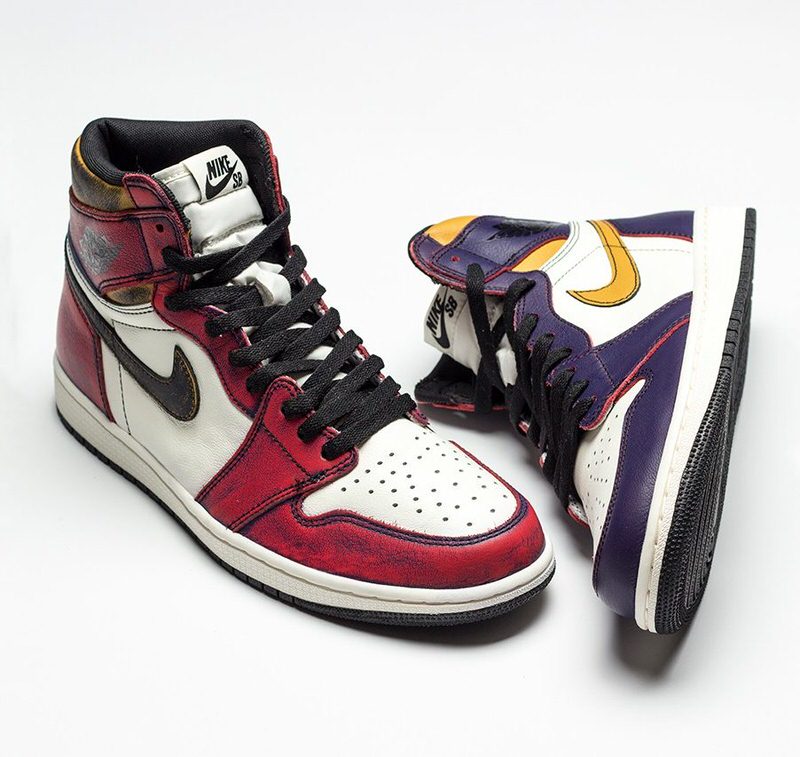 JORDAN 1 LOW LAKERS COLORWAY ON FOOT REVIEW! NO IF N BOUTS ABOUT THIS ONE!  ITS A BANGER! 