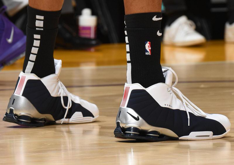 Vince Carter debuts Raptors-inspired Nike Shox BB4 sneaker