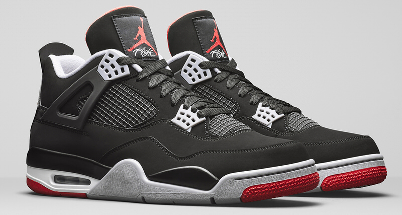 jordan 4 red and white and black