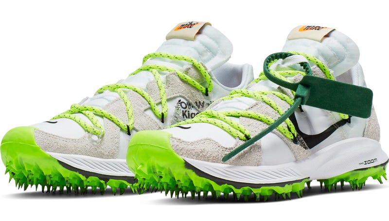 lime green off white sneakers