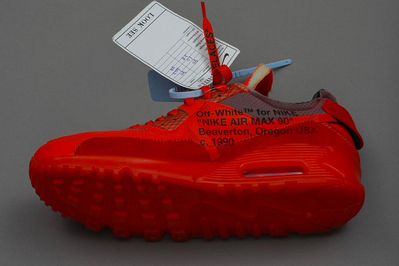 Off-White x Nike Air Max 90 Red Release 
