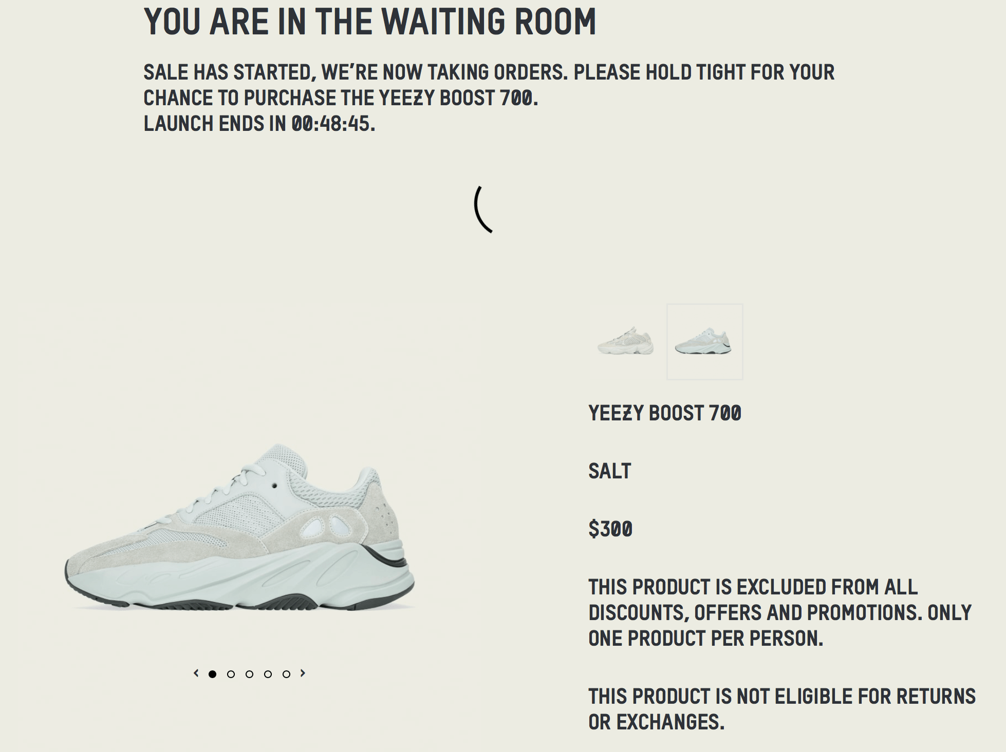 how to get out of waiting room yeezy