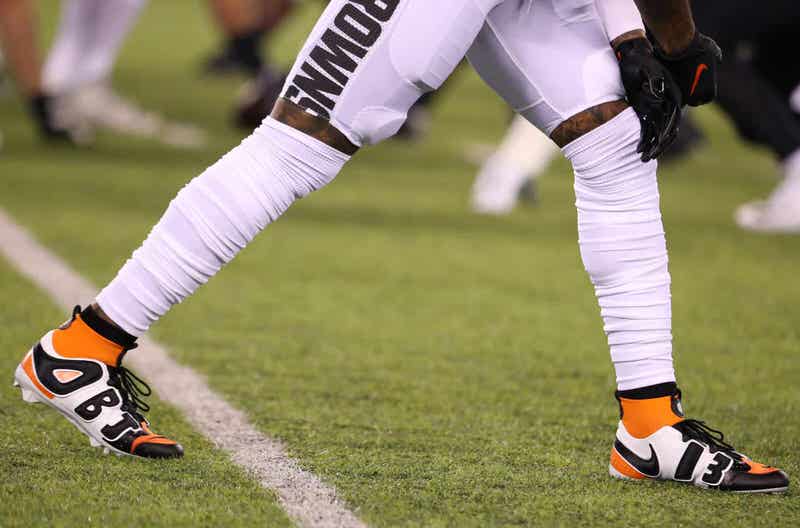 Y'all think #OBJ has the drippiest cleats in the league ⁉️🏈 For
