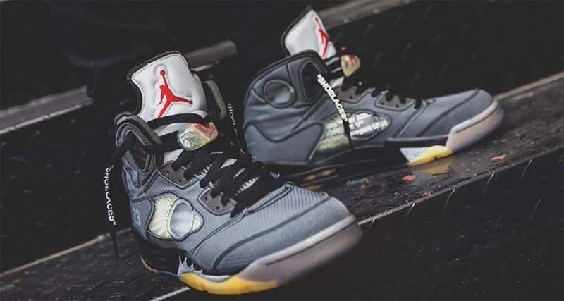 Michael Jordan Autographed Nike Off-White x Air Jordan 5 Retro SP
