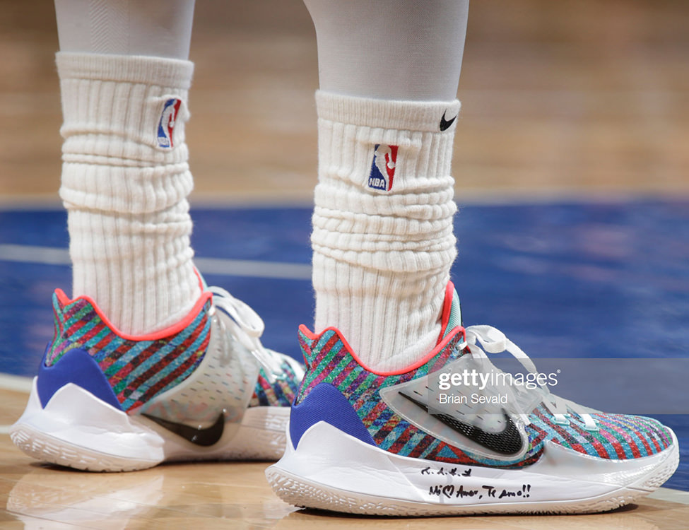 kyrie 2 low multicolor on feet