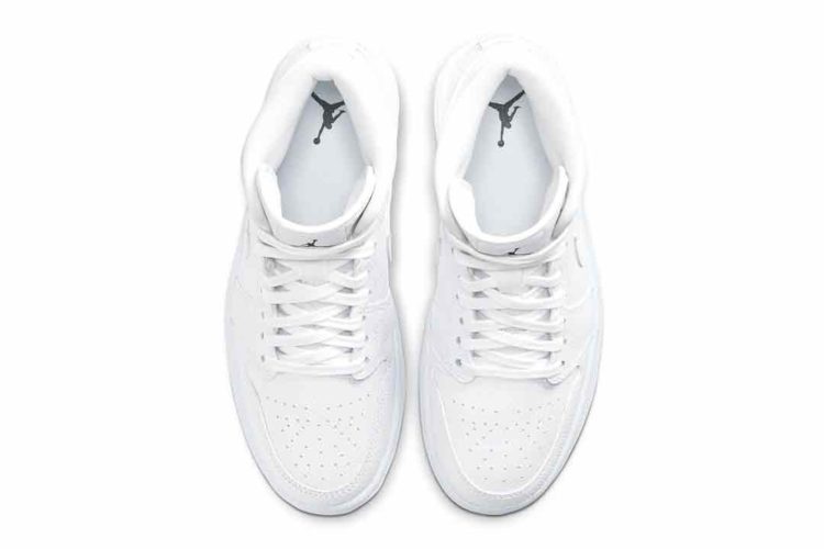Men's size 12 White Retro Jordan 1 Mid - Snakeskin - Custom Order - In – B  Street Shoes
