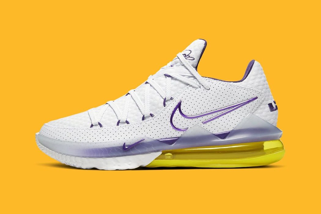 lebron 17 low white volt purple