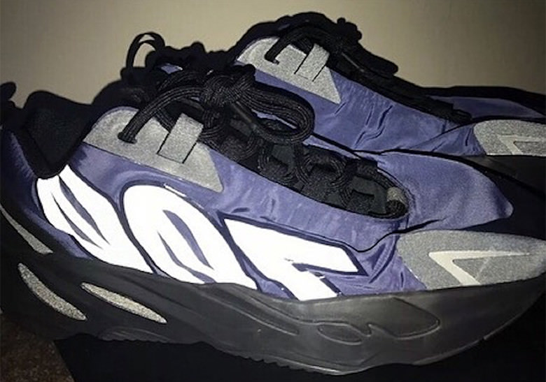 Yeezy Boost 700 Lace-up Sneakers in Purple