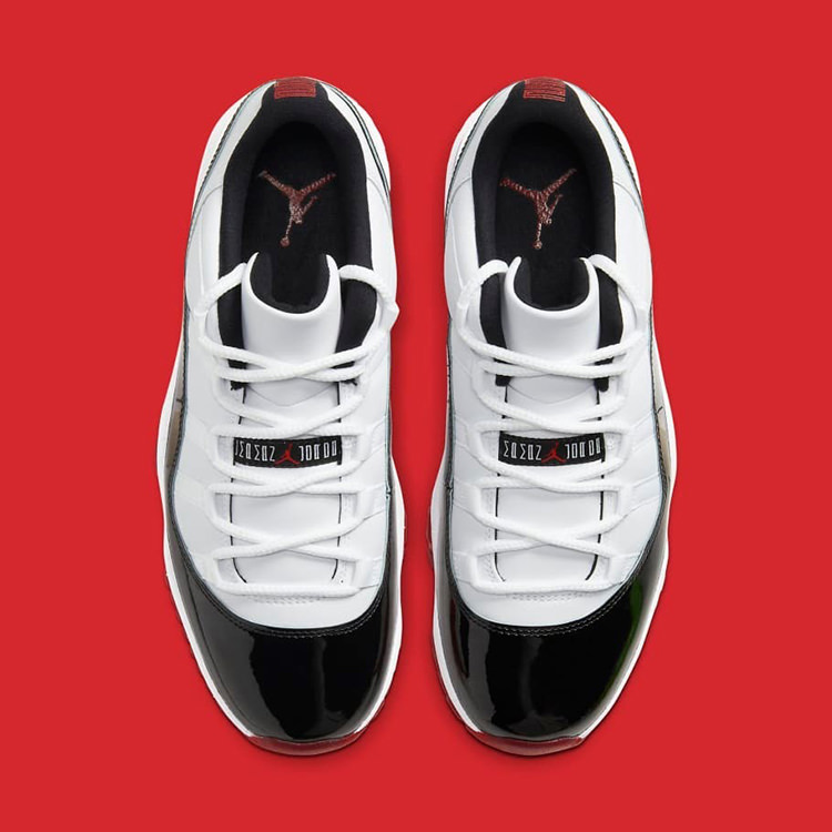 red and white concord jordans