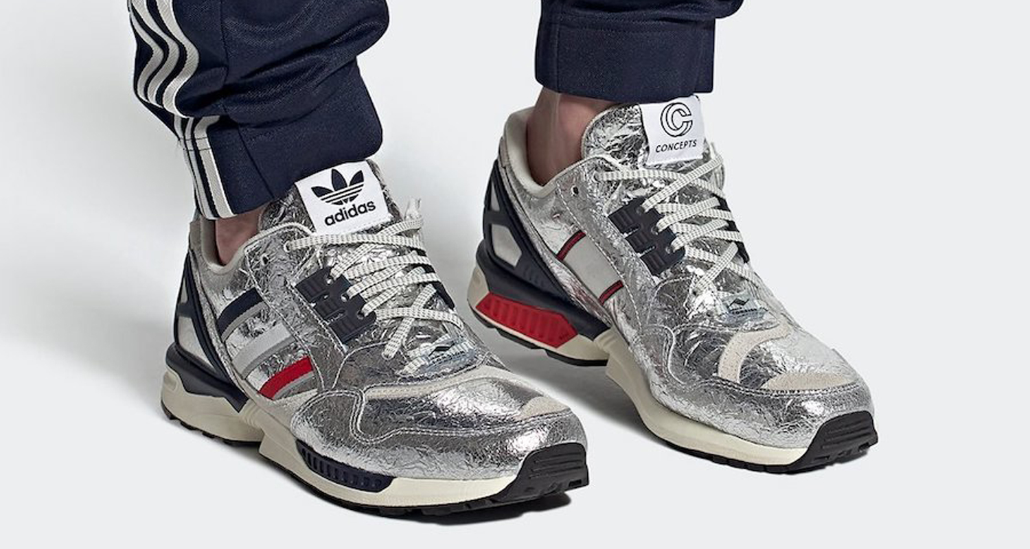 Concepts x adidas ZX 9000 “Silver Metallic” FX9966 Release Date 