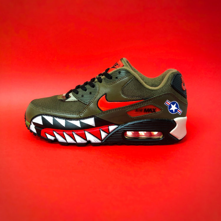 Custom Nike Air Max 90 Warbird Looks to the Past