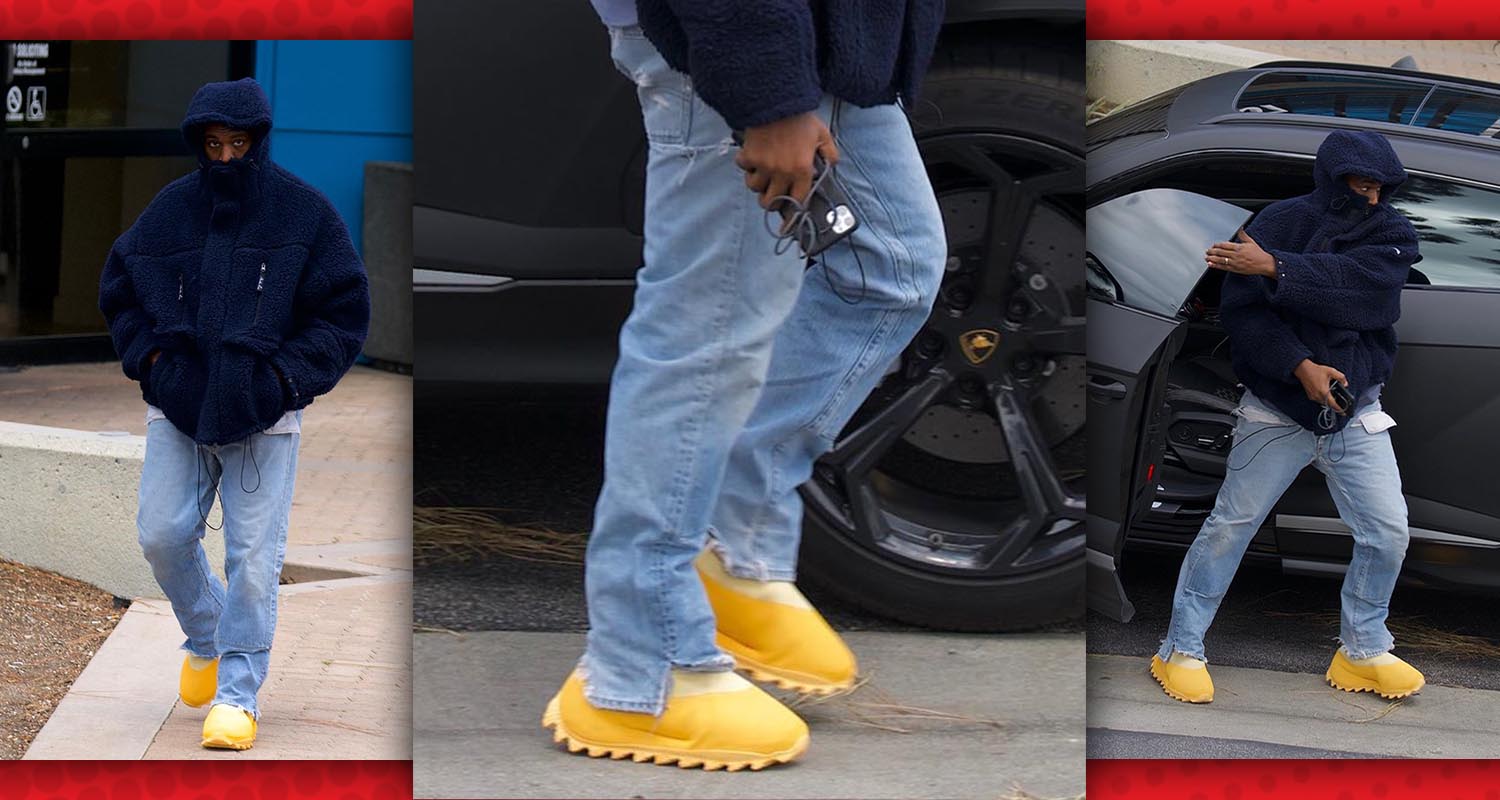 kanye in yeezy boots