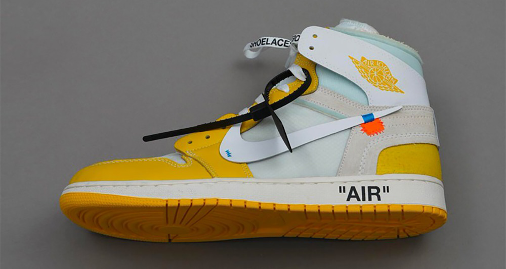 Off-White™ x Nike Air Force 1 Volt On-Foot