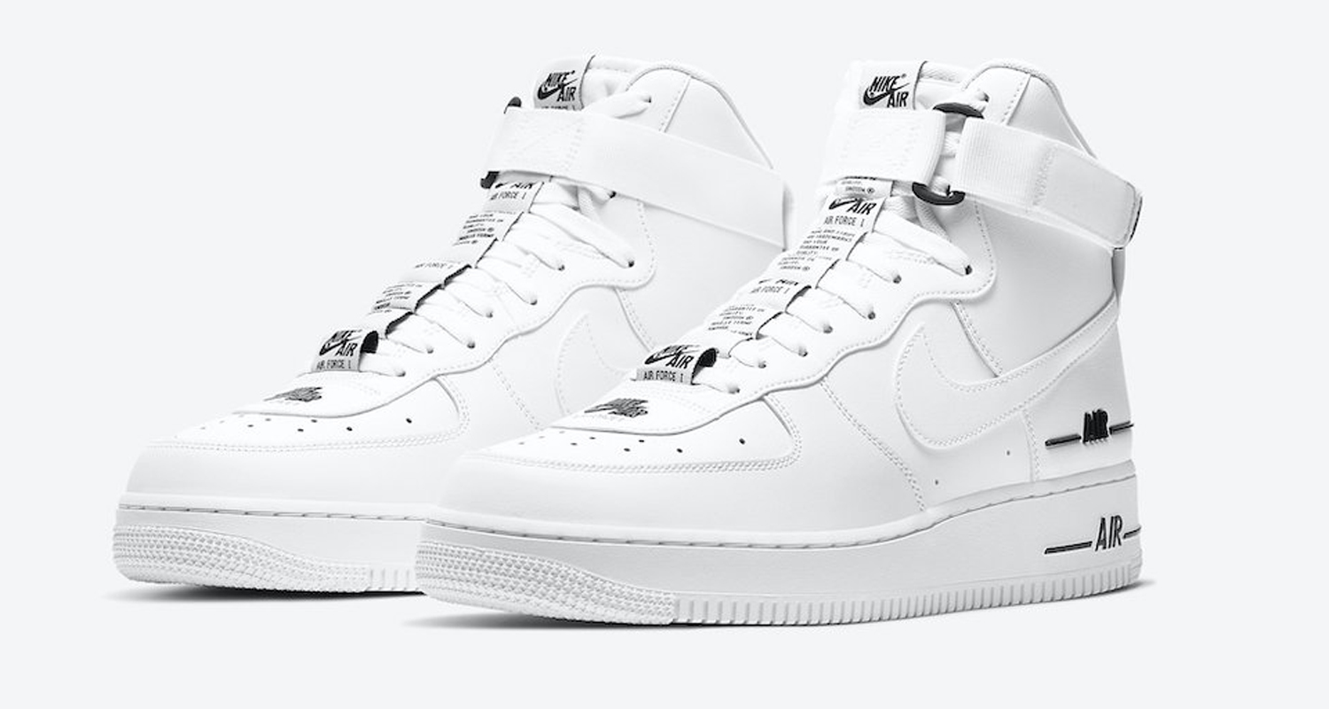nike air force 1 high top white and black