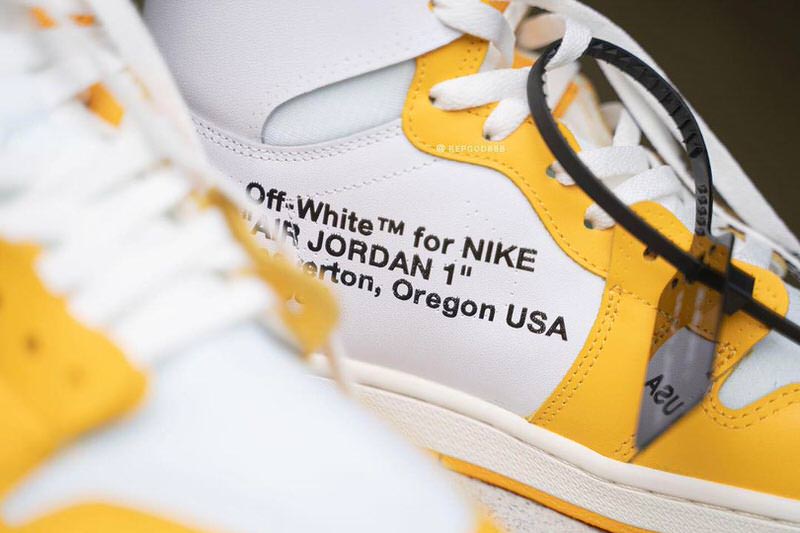 Off-White x Air Jordan 1 'Yellow Canary' 11.5