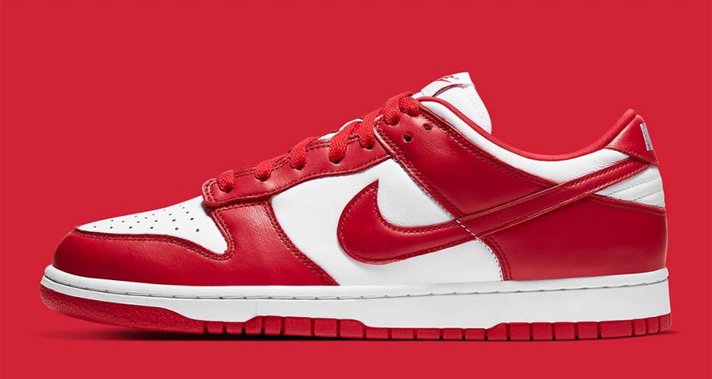 dunk low nike red
