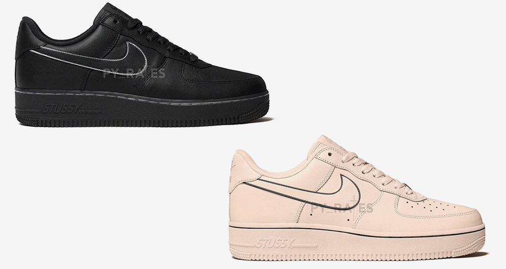 Two Stussy x Nike Air Force 1 Lows are 