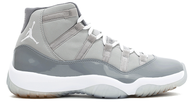 gray jordan sneakers