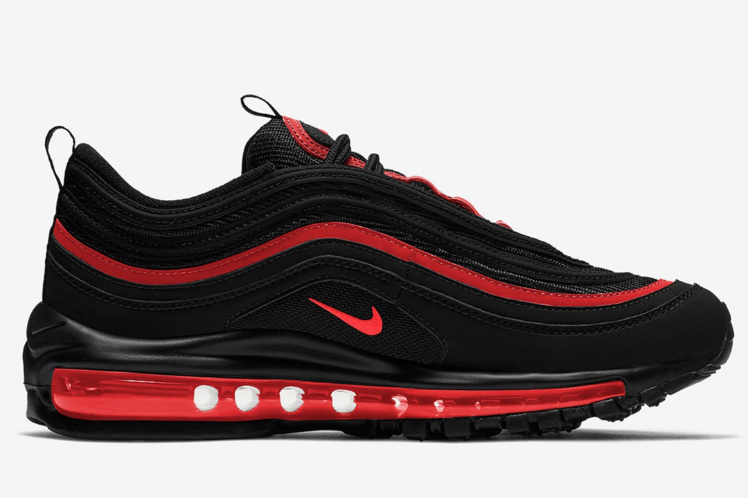nike 97 black with red tick 