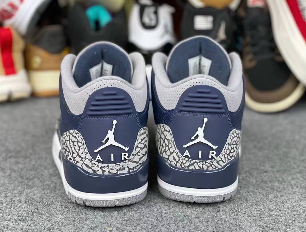 navy blue air jordan 3