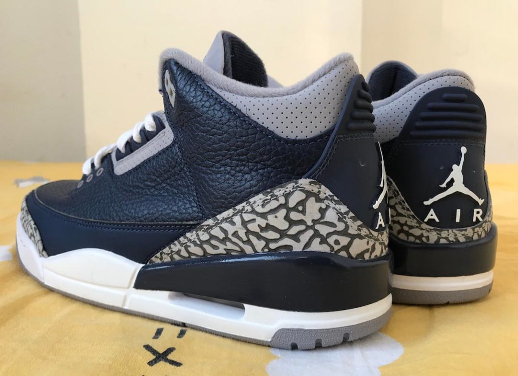 navy blue air jordan 3