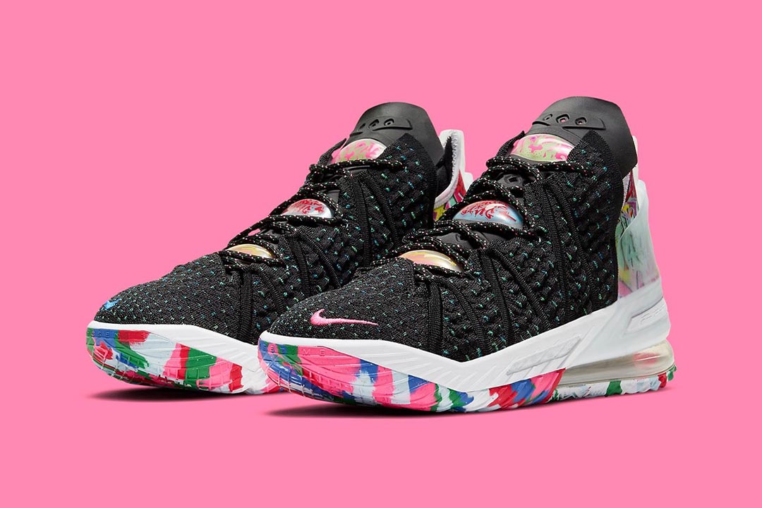 Sneakers Release – Nike LeBron 17 “James Gang”  Black/Multicolor Basketball Shoe