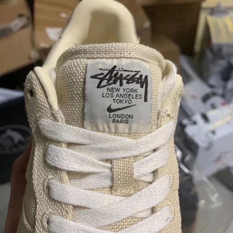 Stüssy x Nike Air Force 1 Mid Fossil Collab Shoe First Look