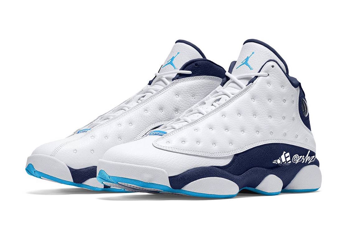 blue and white jordan 13 release date