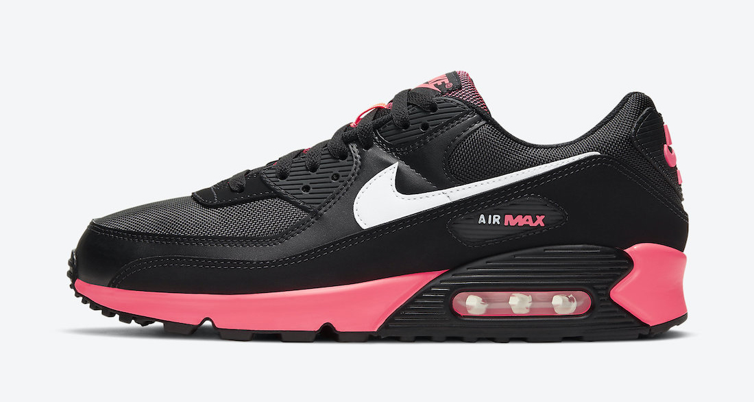 black and pink air max 90