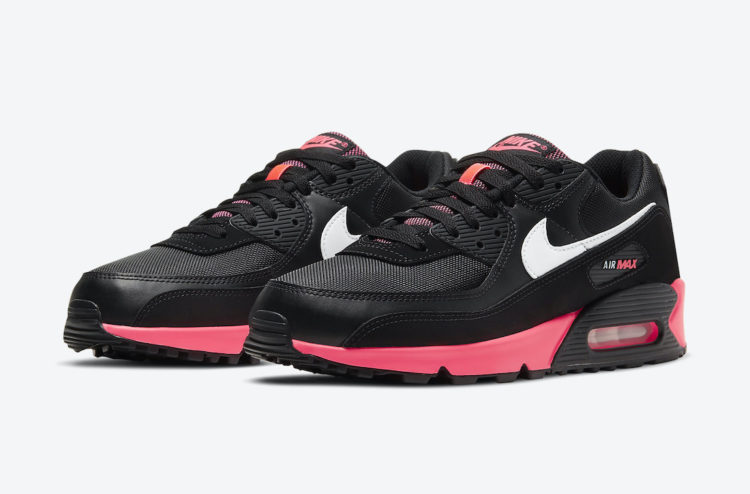 nike air max 90 pink and black