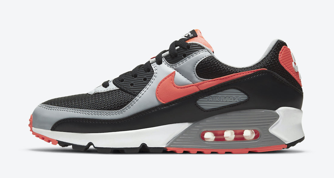 nike air max 90 black radiant red cz4222 001 release date 0